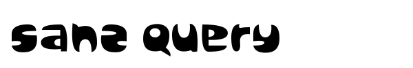 Sanz Query font preview